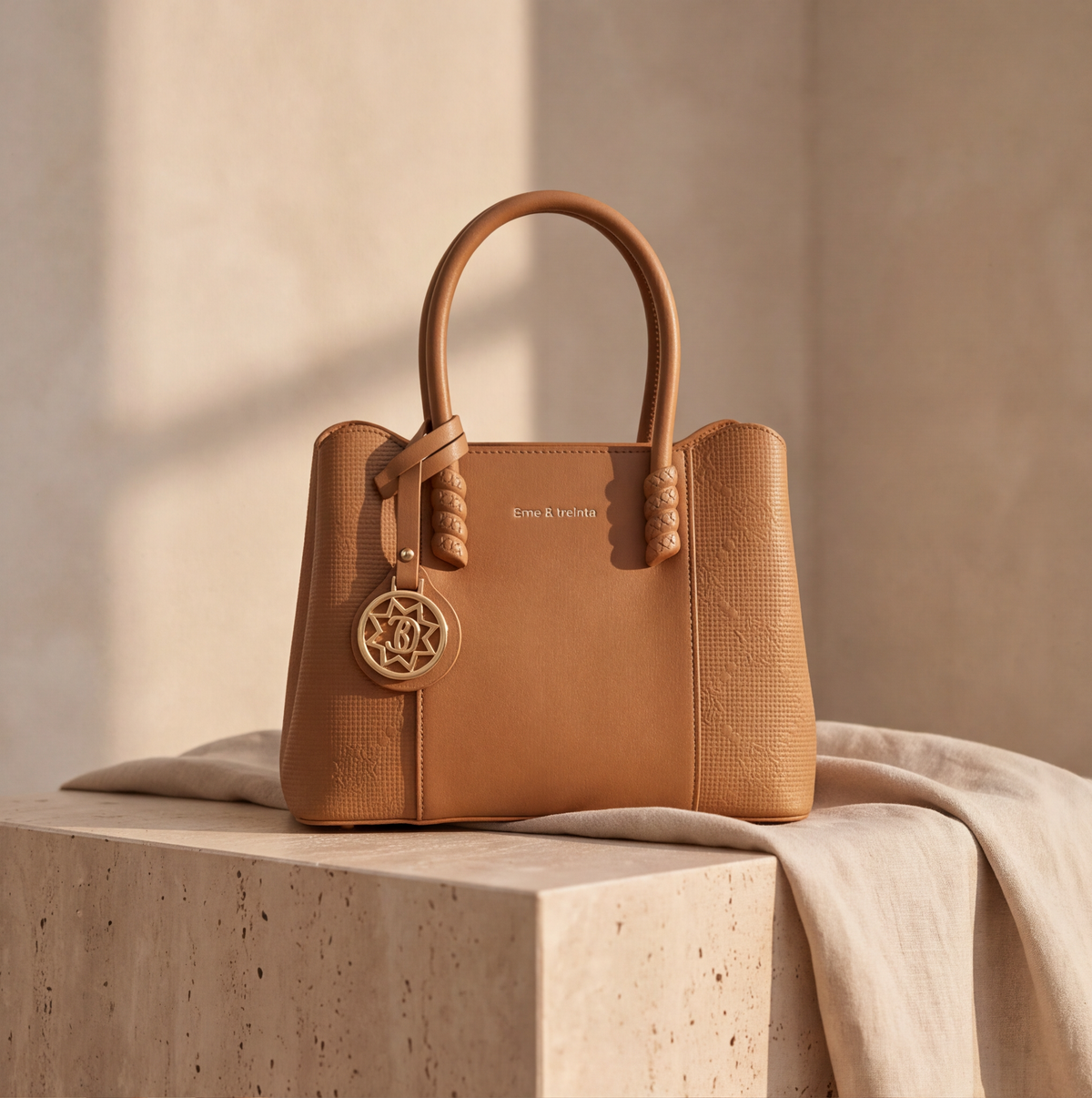 Sac à main Eme & Treinta – Camel Luxury